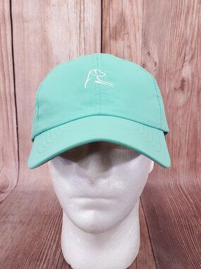*READ* Rhoback Performance Hat Adjustable Strapback Golf Cap Mint Green Logo